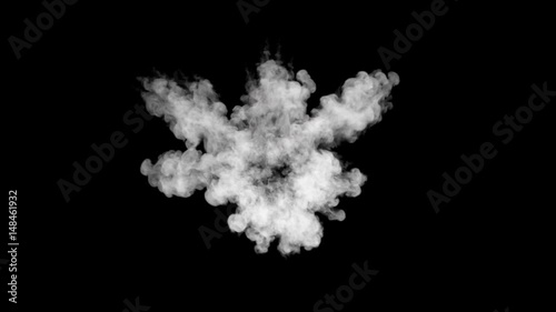 Small trotyl explosion (with alpha channel)