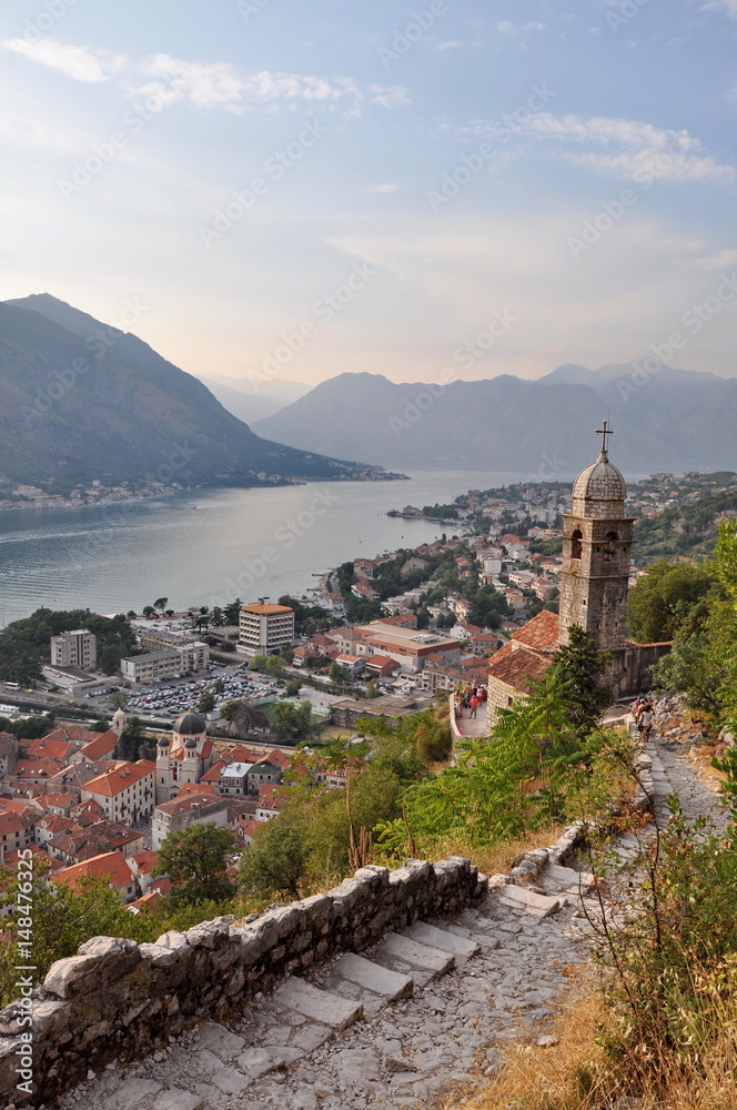 View of Kotor Bay in Monte Negro