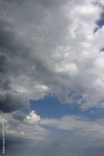Large grey clouds