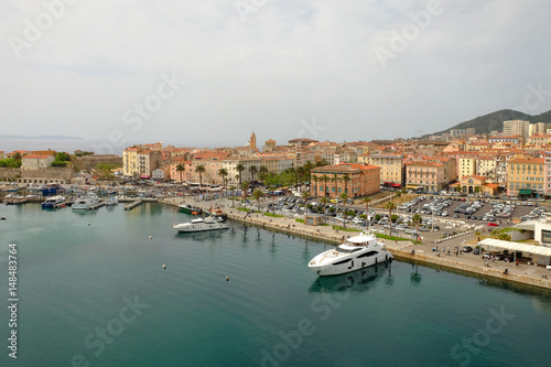 Aerial view on Ajaccio, Corsica in France. © Elena Krivorotova