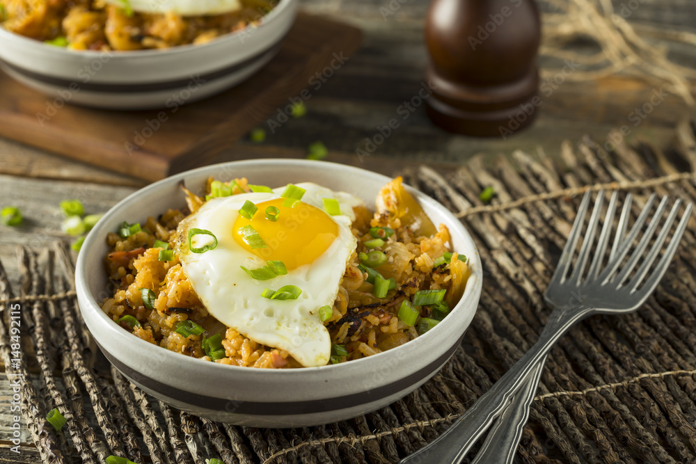 Homemade Korean Kimchi Fried Rice