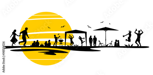 Silhouette Picknick Party