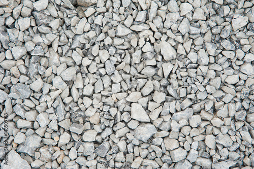 White stone gravel close up