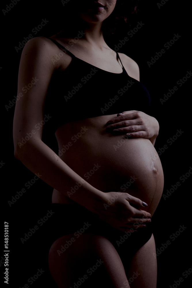 Young and beautiful mom waiting for the baby Young and beautiful mom waiting for the baby