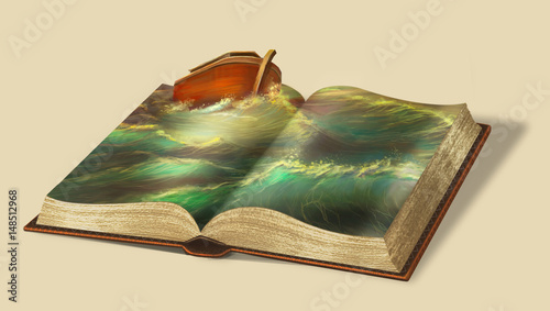 Foto Book of Noah. Bible stories.