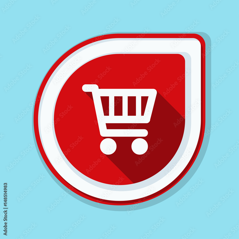 Shopping cart button illustration Shopping cart button illustration