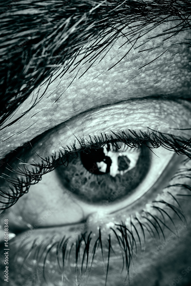 Obraz premium Close up of human eye with expression