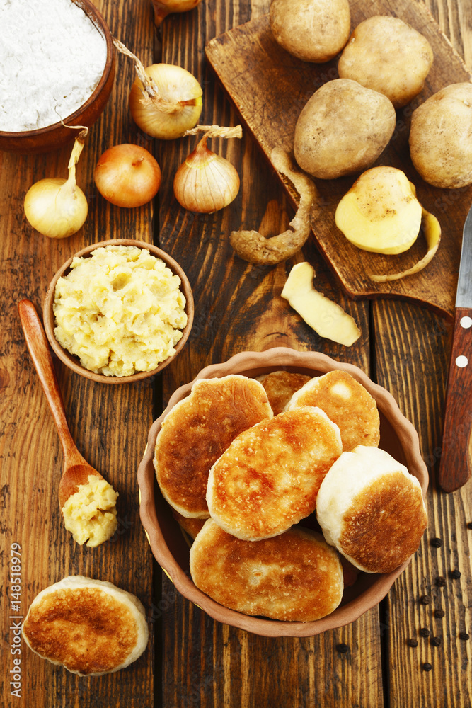 Fried pastry with potato