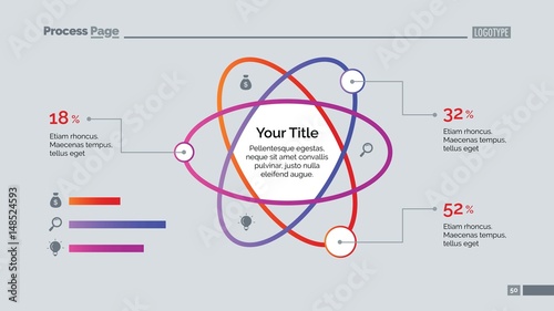 Atom Percentage Chart Slide Template