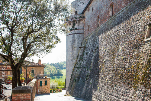 the castle of Trequanda in Tuscany photo