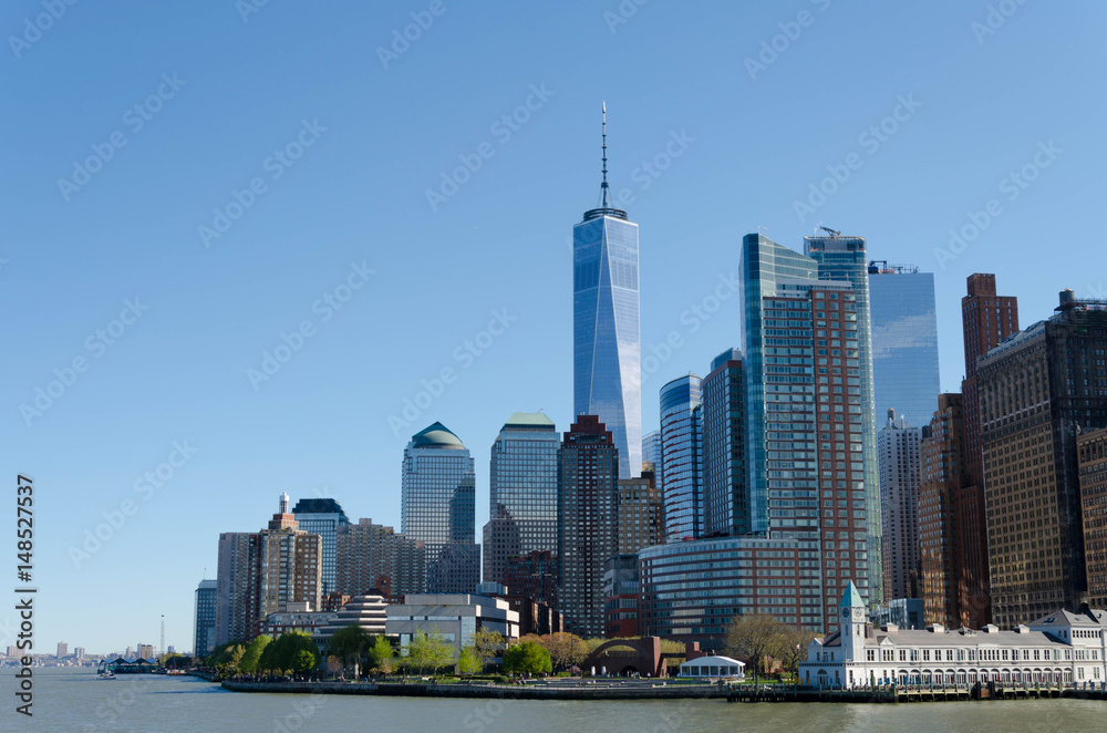 Fototapeta premium Manhattan pod słońcem - Nowy Jork