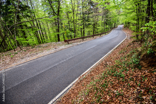 mountain road - outdoor activity and spring season