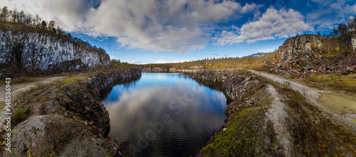Abandoned quarry. Extractio...