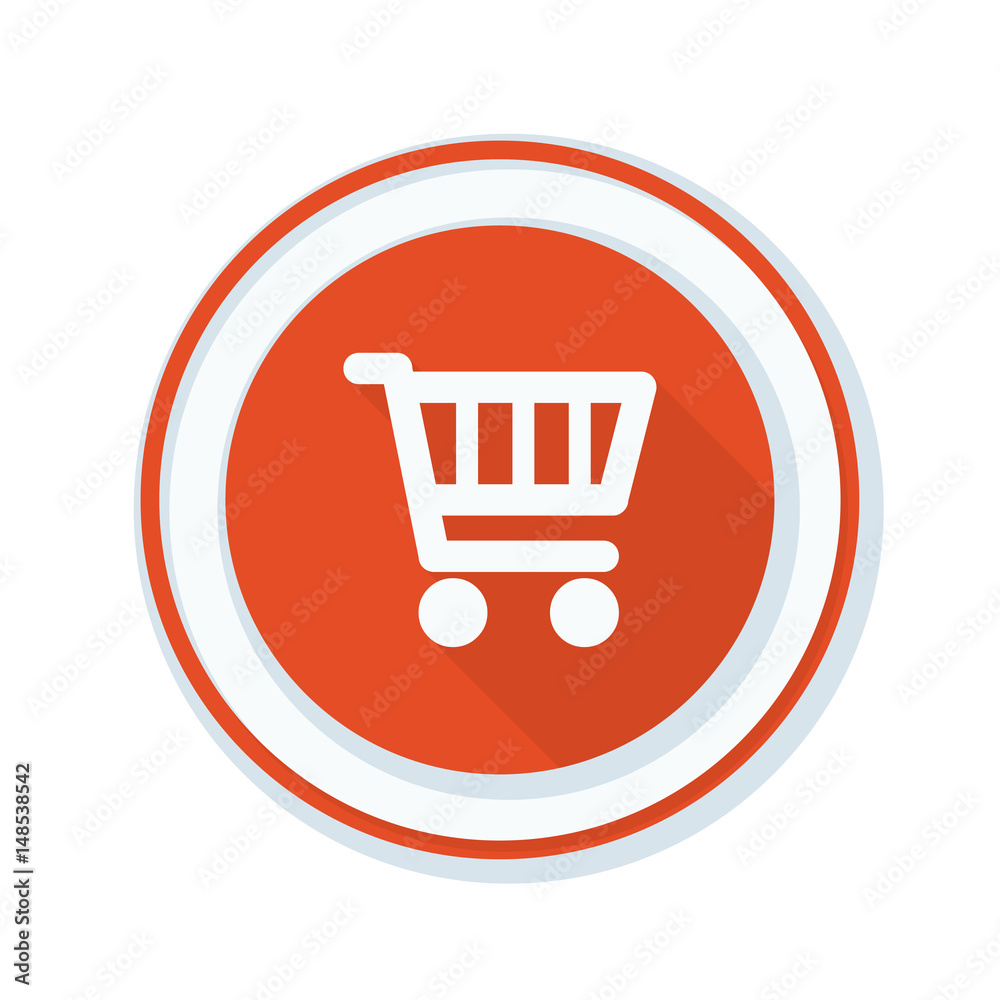 Shopping cart button illustration Shopping cart button illustration