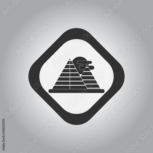 Egypt pyramids and sun
