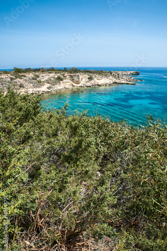  blue sea. Cyprus. cape greco national forest park 