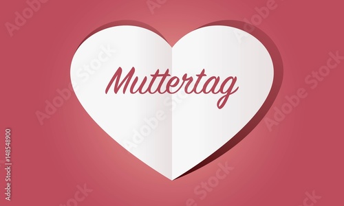 Herz aus Papier: Muttertag