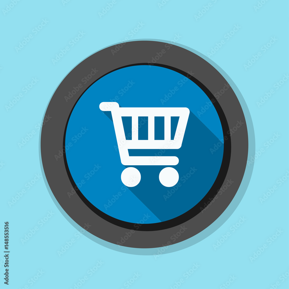 Shopping cart button illustration Shopping cart button illustration