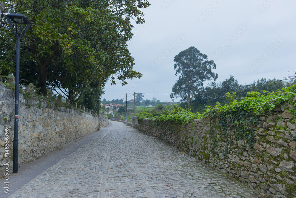 The town of Santillana de Mar in Cantabria The town of Santillana de Mar in Cantabria
