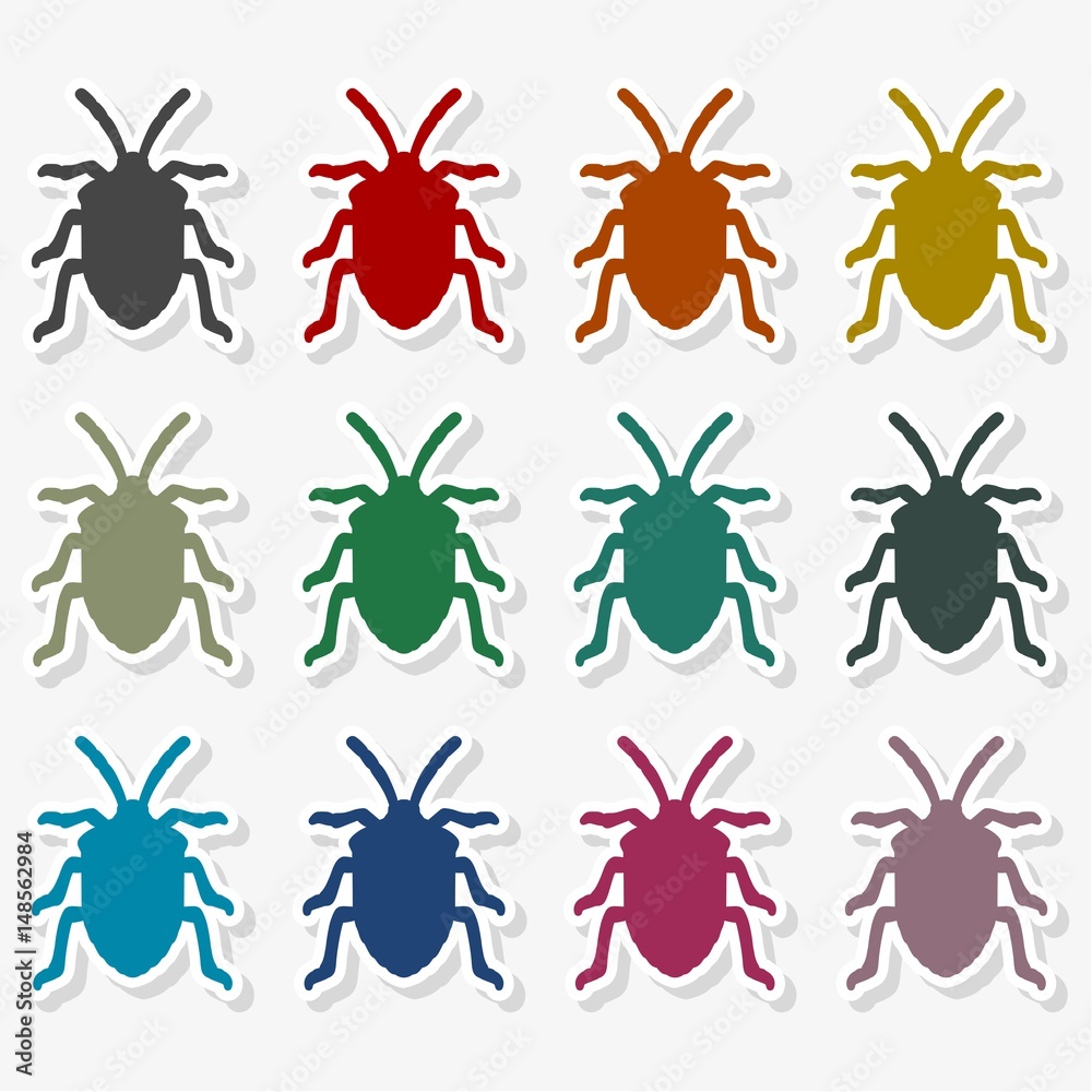 Insect icon silhouette - Illustration Insect icon silhouette - Illustration