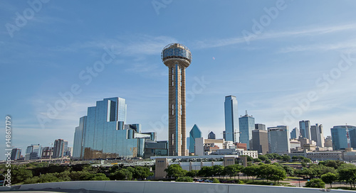 dallas texas city skyline and downtown