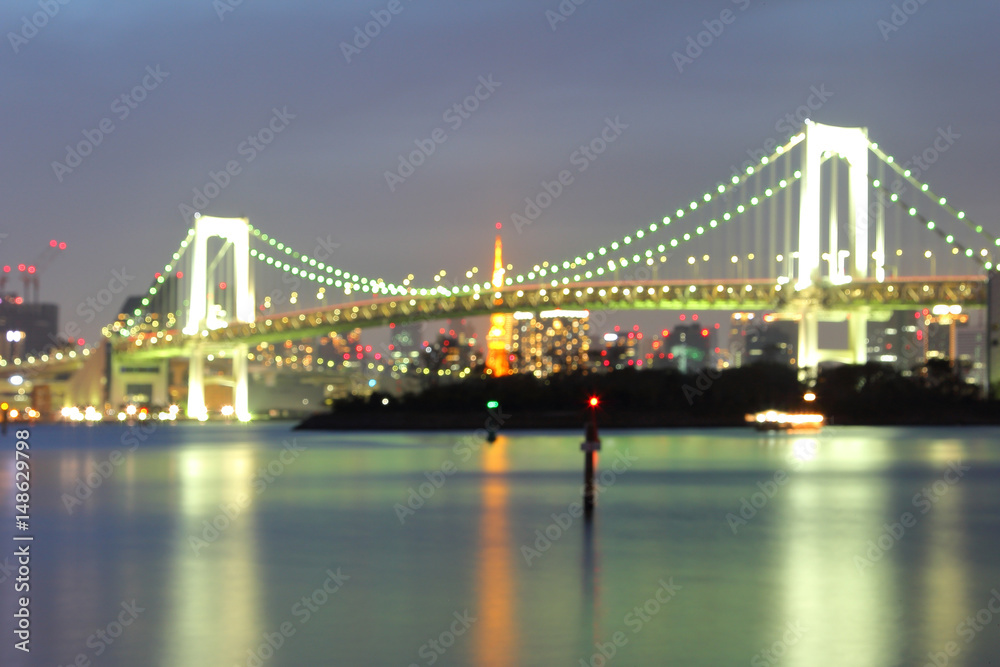 Blurred background of colourful sphere bokeh during twilight time at Tokyo city in Japan. This landmark is a very popular for photographers and tourists. Travel and transportation Concept Blurred background of colourful sphere bokeh during twilight time at Tokyo city in Japan. This landmark is a very popular for photographers and tourists. Travel and transportation Concept