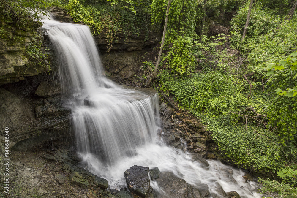 The Cascades of West Milton, a Waterfall in Miami County, Ohio