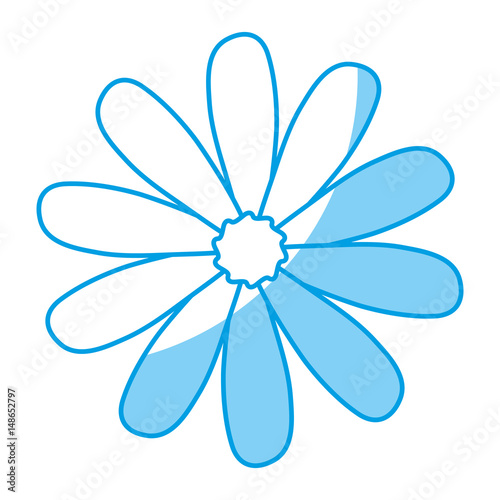 flower icon over white background. vector illustration