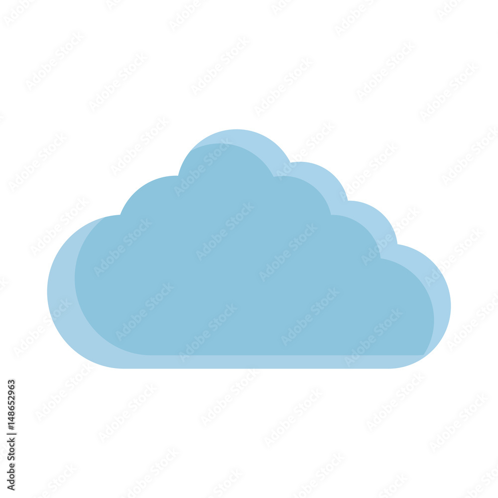 cloud icon over white background. vector illustration cloud icon over white background. vector illustration