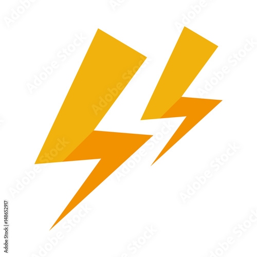 thunder icon over white background. vector illustration Free Download thunder icon over white background. vector illustration - GFXLoad