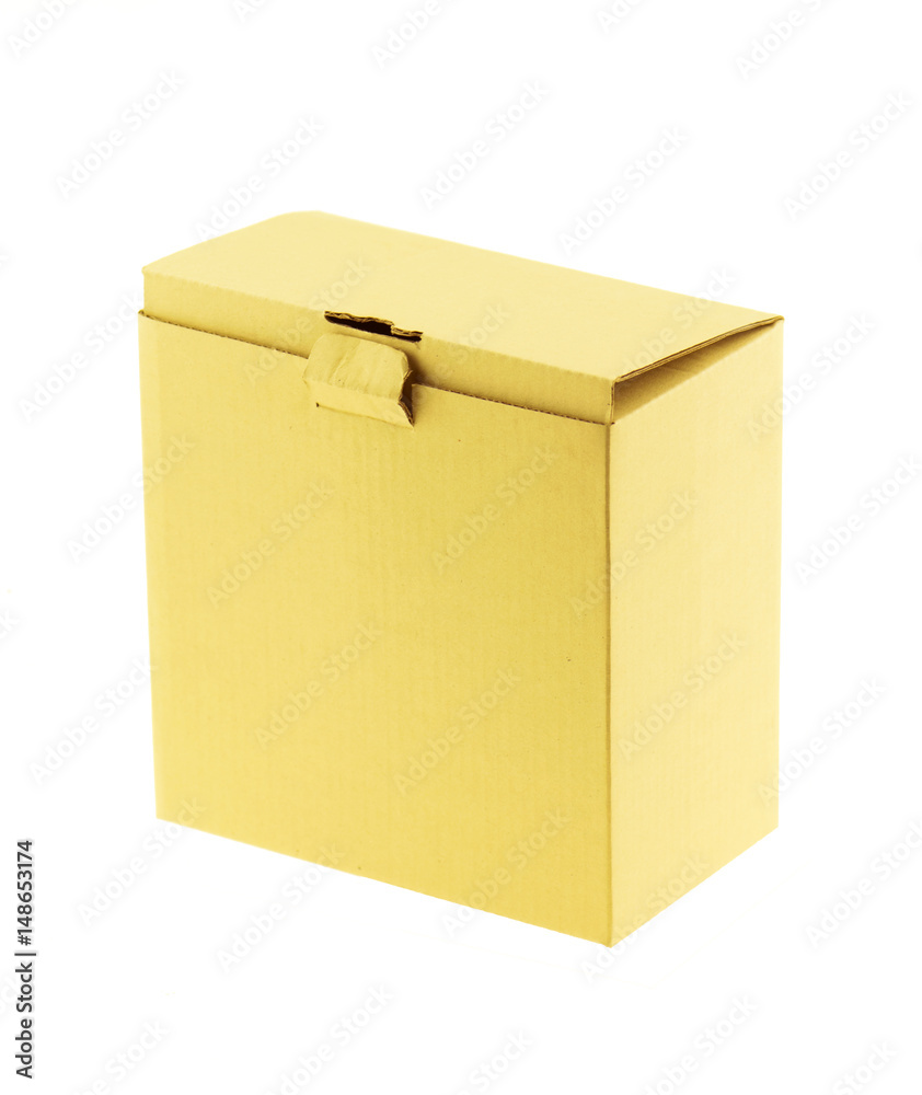brown carton box close isolated on white background brown carton box close isolated on white background