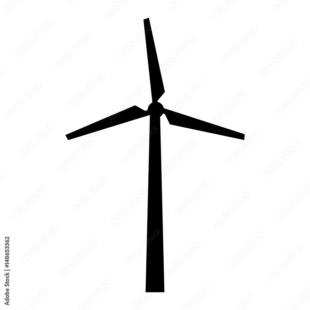 eolic turbine icon over white background. vector illustration eolic turbine icon over white background. vector illustration