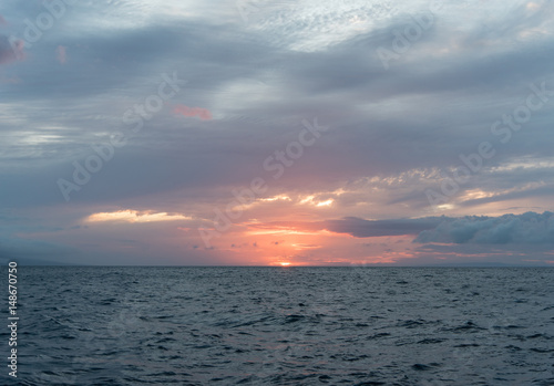 Beautiful sunset off the coast of Maui