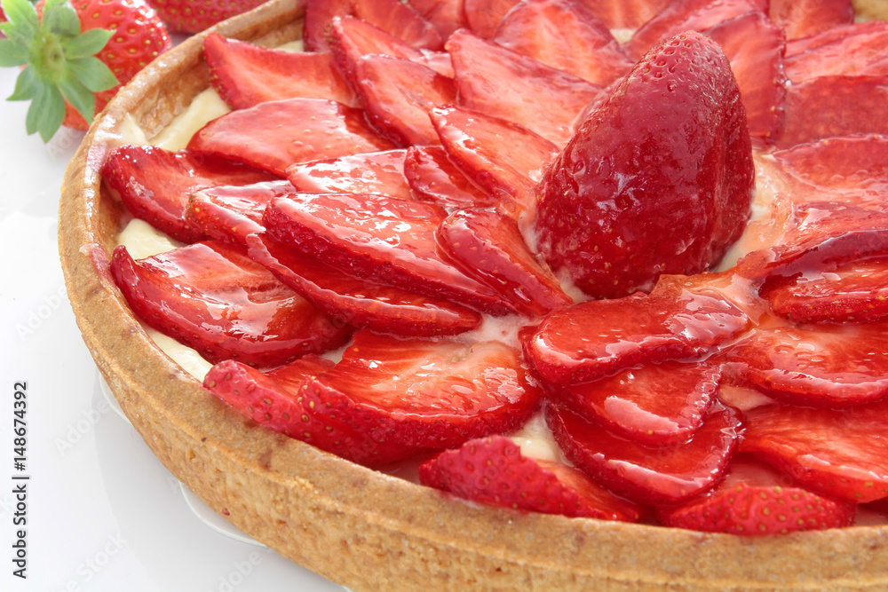 Obraz premium tarte aux fraises