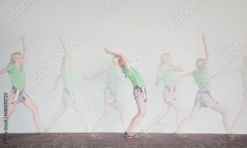 Sequences of woman in dance 