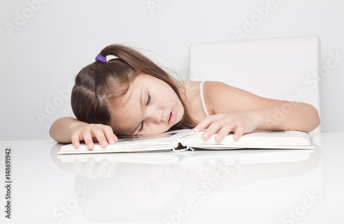 Girl writing in a notebook 