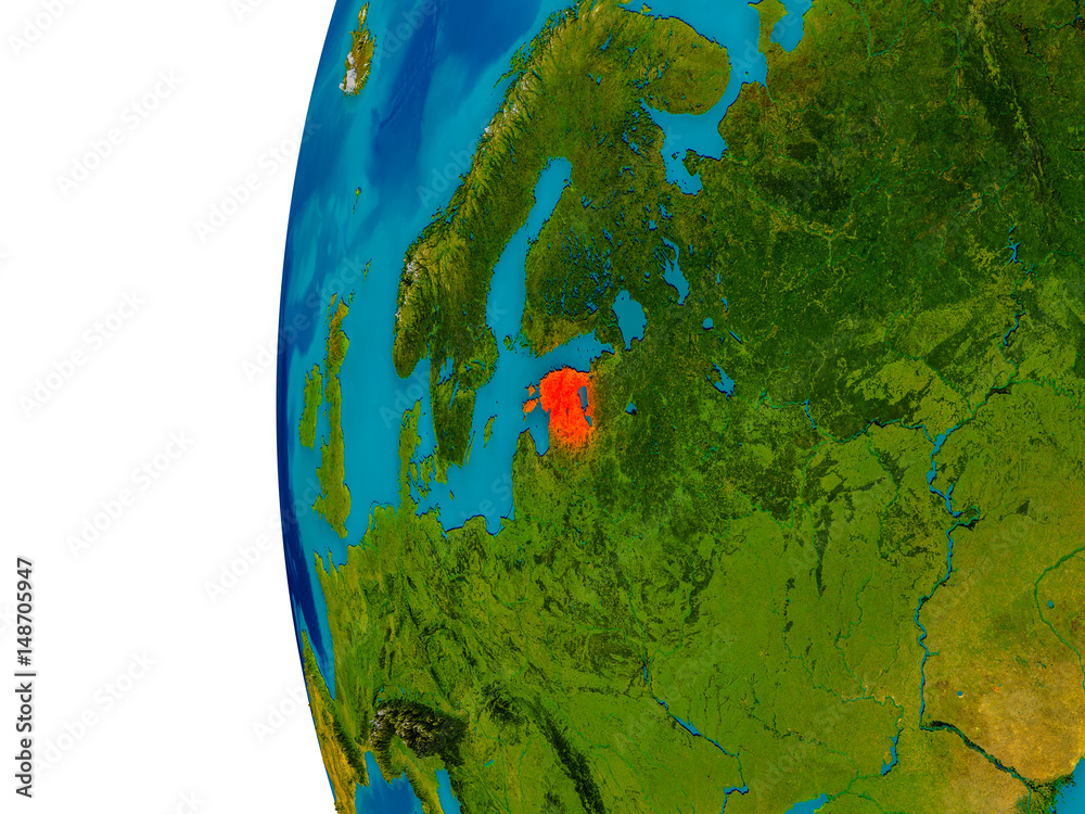 Estonia on model of planet Earth