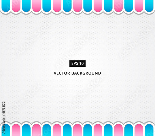 polka dot background with awning