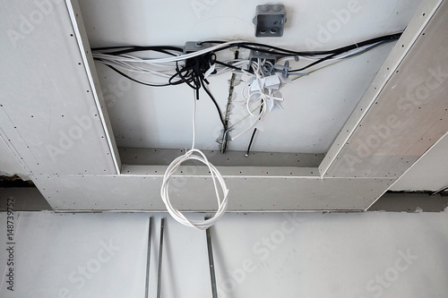 the ceiling of plasterboard photo