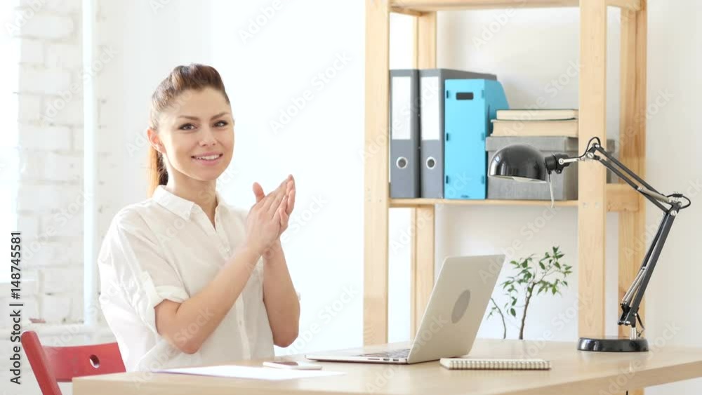 Clapping, Applauding Designer Woman Clapping, Applauding Designer Woman
