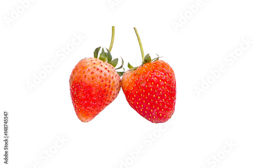 Fototapeta Naklejka Na Ścianę i Meble -  Red strawberry isolate on white background
