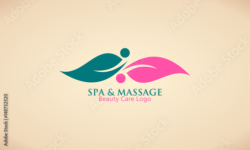 leaf beauty spa & massage logo