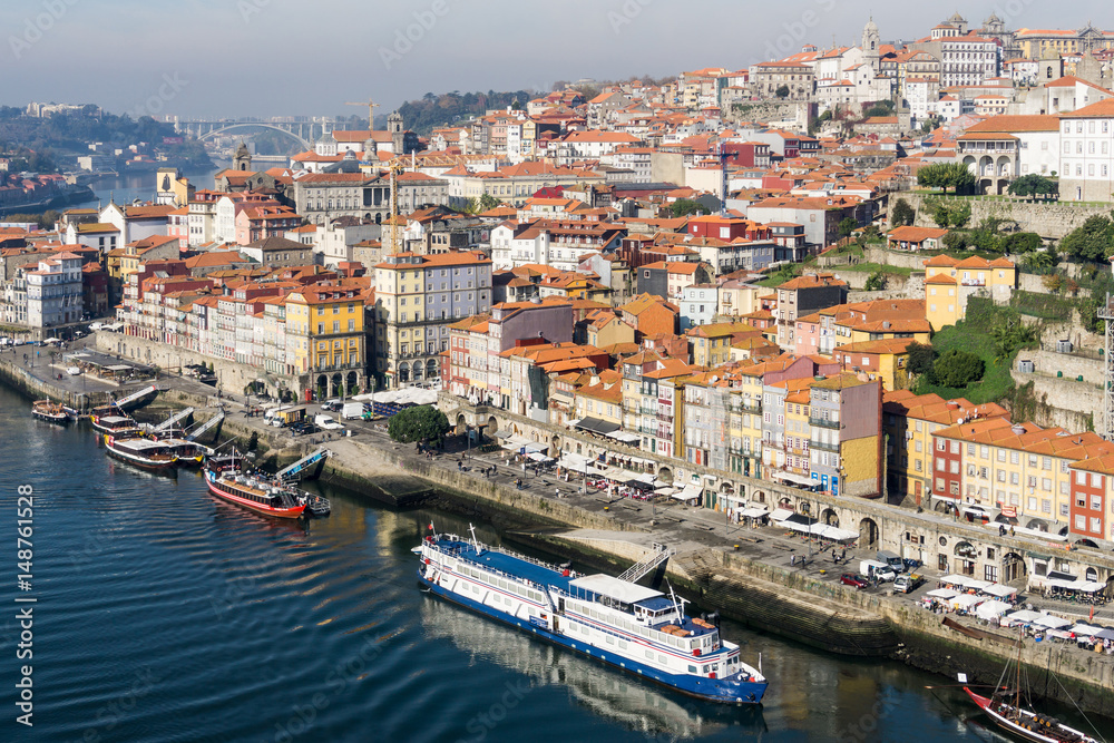 PORTO, PORTUGAL - November 17, 2016. Street view of old town Porto,  Portugal, Europe, is the second largest city in Portugal, has a population  of 1.4 million. Stock Photo | Adobe Stock