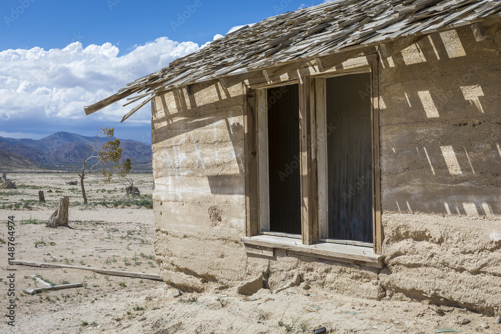 Abandoned Farm Building - Mojave Desert, California Abandoned Farm Building - Mojave Desert, California