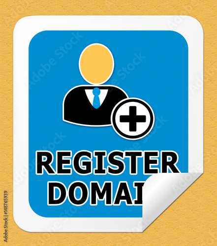 Register Domain Indicating Sign Up 3d Illustration