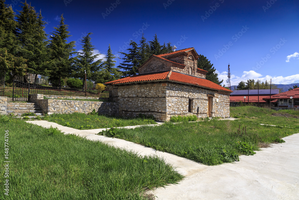 Exterior view of the Church SS. Constantine and Helena in Ohrid, Macedonia