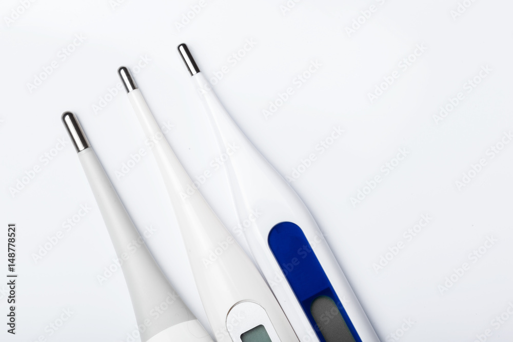 Electronic modern thermometer isolated Electronic modern thermometer isolated