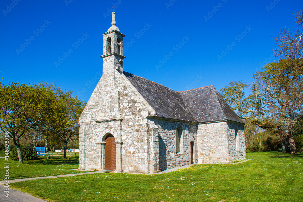 Fouesnant, chapelle notre dame de Kerbader . Finistère, Bretagne France