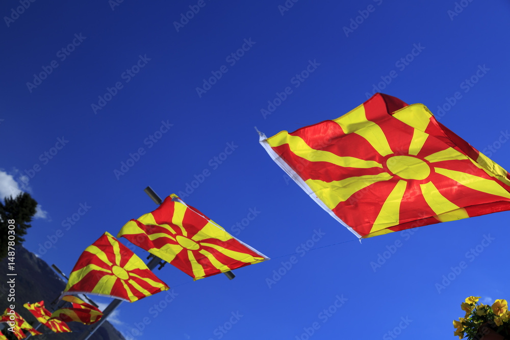 Macedonian national flags