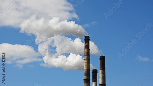 Emissions of harmful substances into atmosphere photo